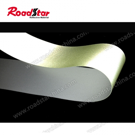 tecido refletor retardante de chama reflectora em tecido amarelo fluorescente 100% rs-fr02 